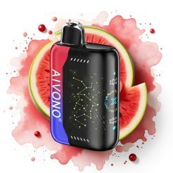 Aivono AIM BOOM 25000 Puffs Isfruktig Vannmelon Kirsebær – 0-5% Nikotin, 650mAh, Type-C