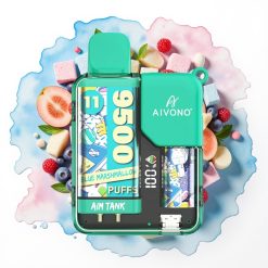 Aivono AIM-TANK 9500 Puffs Blå Marshmallow 18ml 650mAh LCD