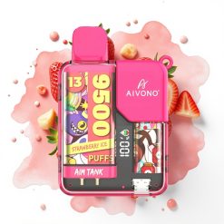 Aivono AIM-TANK 9500 Puffs Jordbær Is 18ml 650mAh LCD