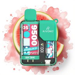 Aivono AIM-TANK 9500 Puffs Vannmelon Is 18ml 650mAh LCD 1.2ohm