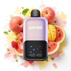 GEEK BAR 2GO 20ml 50000 Puffs To Serier Engangs Vape Pen Fersken Mango Vannmelon Is, 5% Nikotin, 3-nivå Justerbar