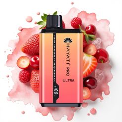 Hayati Pro Ultra 15000 Puffs Jordbær Tranebær Kirsebær Kirsebær Is – 850mAh, 2×12ml, 2%