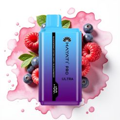 Hayati Pro Ultra 15000 Puffs Solsigge Bomullsgodt Blåbringebær 850mAh 2×12ml