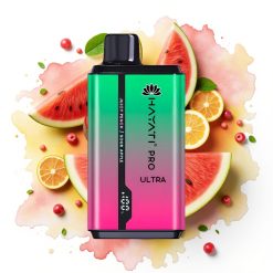 Hayati Pro Ultra 15000 Puffs Vannmelon Kiwi Pasjonsfrukt 850mAh 2×12ml