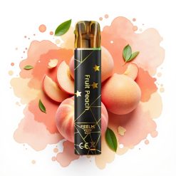 JNR Black&Golden 600+200 Puffs Engangsvaper Fersken 800 Puffs, 550mAh, 2ml