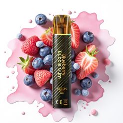 JNR Black&Golden Engangsdamper 800 Puffs, Blåbær Tyggegummi, 550mAh, 2ml