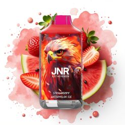 JNR Falcon 16000 Puffs Disposable Vape Jordbær Vannmelon Is – 850mAh, 22ml, Dual Mesh Coil