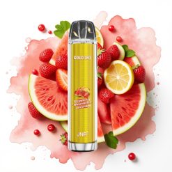 JNR Gold380 6000 Puffs Disposable Vape Jordbær Vannmelon Lemonade 1500mAh 13ml