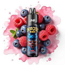 JNR Joker 24K Puffs Disposable Vape Blåbær Rød Bringebær – 24000 Puffs, 2% Nikotin, 800mAh