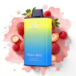 JNR Mega Box 25000 Puffs Engangsvaper Jordbær Bringebær Is – 30ml, 850mAh, Type-C
