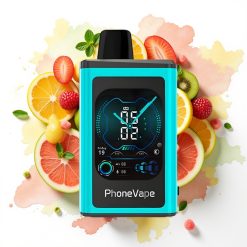 JNR PhoneVape 30000 puffs Engangsvaper Miami Mynte – 850mAh, Turbo Mode, Justerbar Luftstrøm
