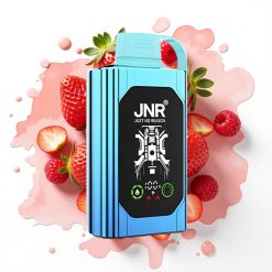 JNR Shisha Hookah Box 20500 Puffs Disposable Vape Jordbær Bringebær Candy – 25ml, 1000mAh, Type-C