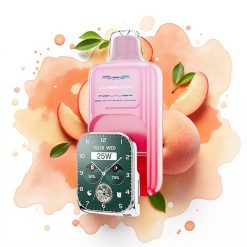 JNR VapeWatch 30000 Puffs Georgia Fersken – 19mL, 5%, Type-C