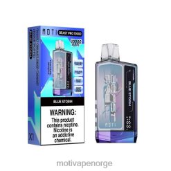 MOTI vape kit Norge | MOTI Beast Pro engangsvape (5 %, 10 000 drag) blå storm PLPR838