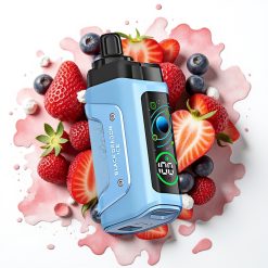 Razz Bar 45000 Puffs Disposable Vape Svart Drage Is – 1.0 Ohm Mesh, Justerbar Luftstrøm, 650 mAh